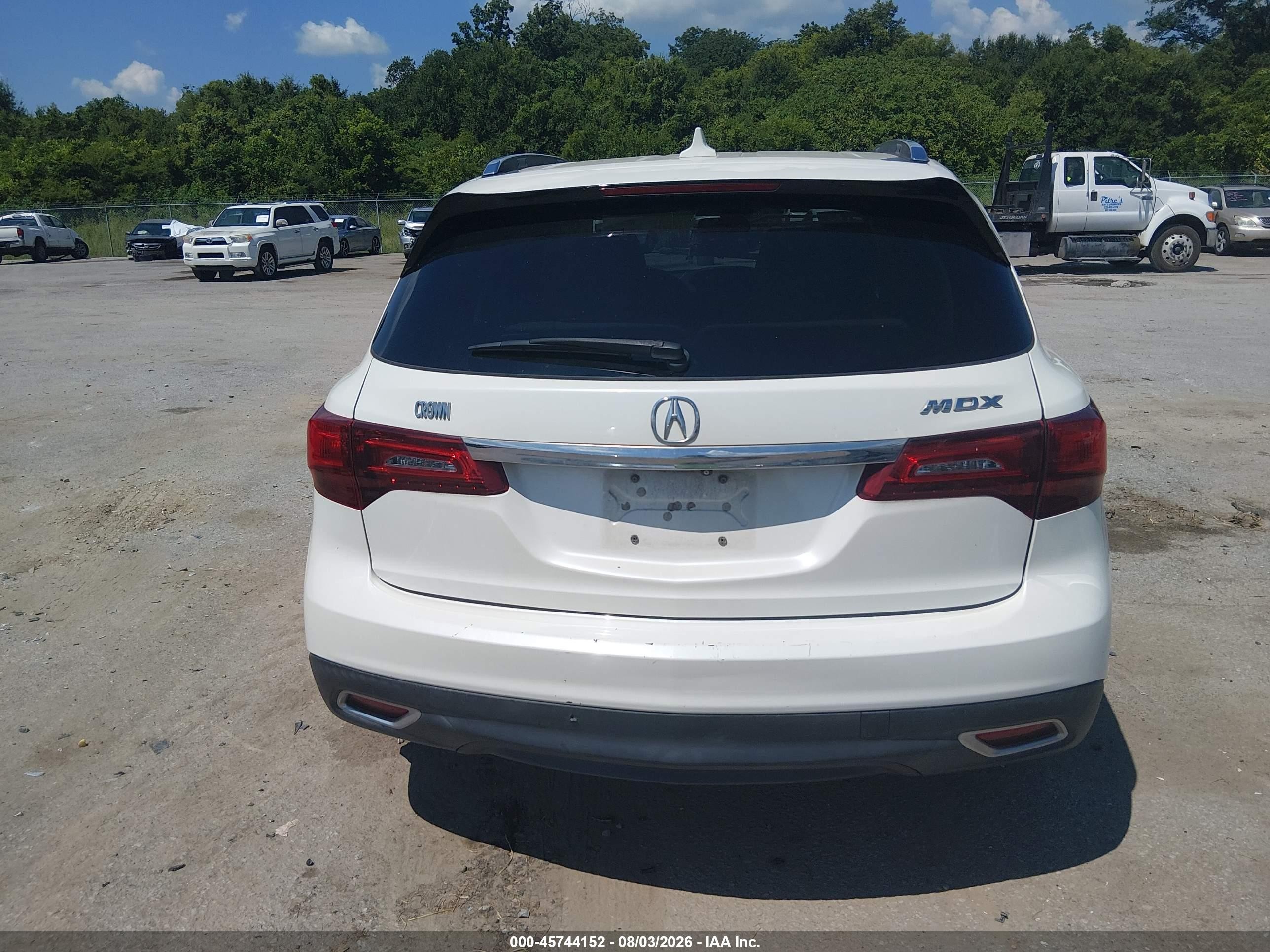 2014 Acura Mdx Technology Package Белый vin: 5FRYD3H47EB010757