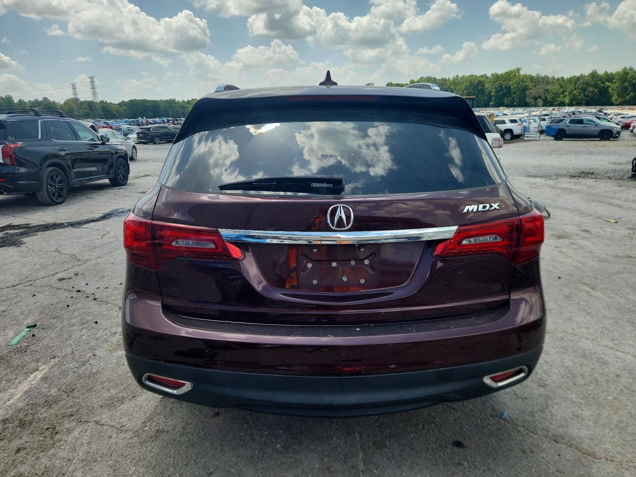 2015 Acura Mdx Technology Бордовый vin: 5FRYD3H47FB001056