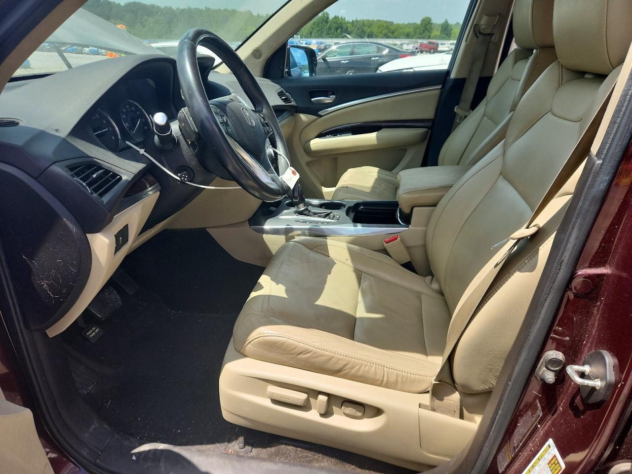 2015 Acura Mdx Technology Бордовый vin: 5FRYD3H47FB001056