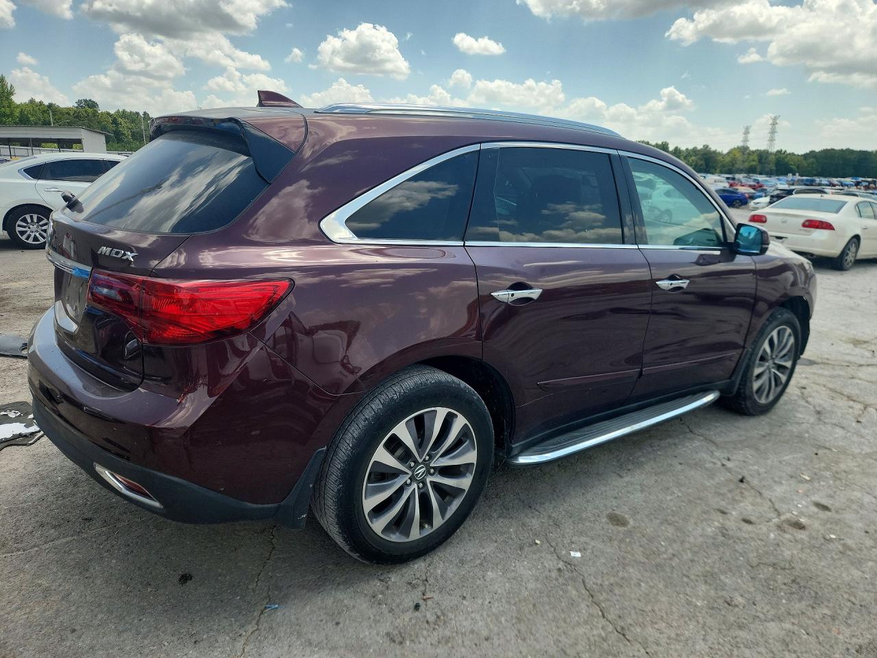 2015 Acura Mdx Technology Бордовый vin: 5FRYD3H47FB001056