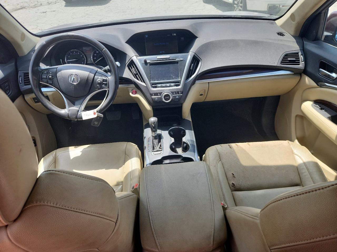 2015 Acura Mdx Technology Бордовый vin: 5FRYD3H47FB001056