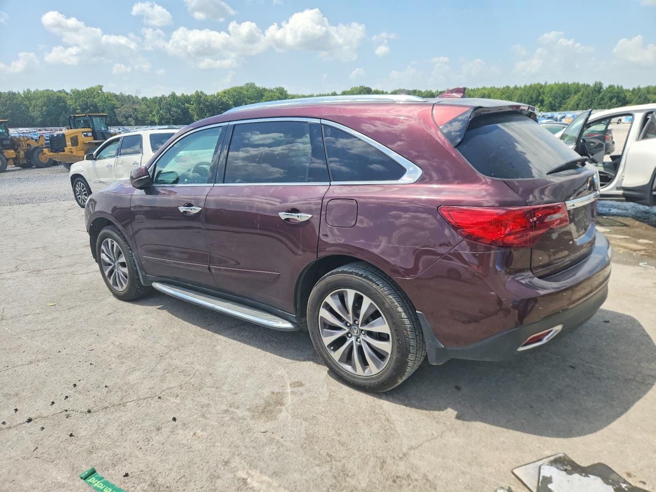 2015 Acura Mdx Technology Бордовый vin: 5FRYD3H47FB001056