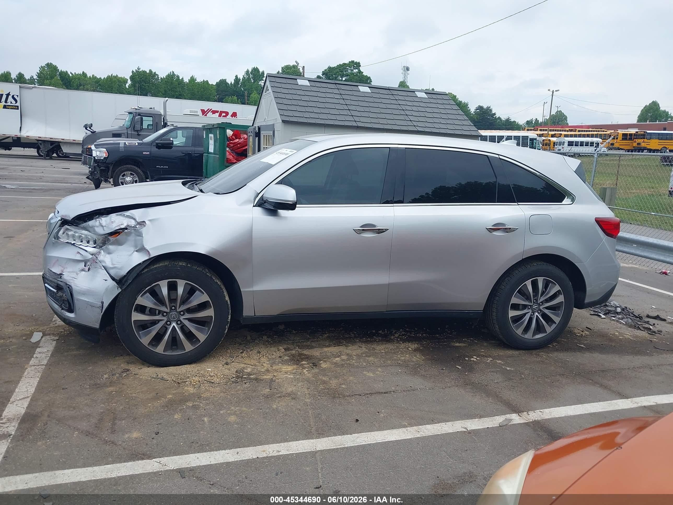 2015 Acura Mdx Technology Package Серебряный vin: 5FRYD3H47FB006922