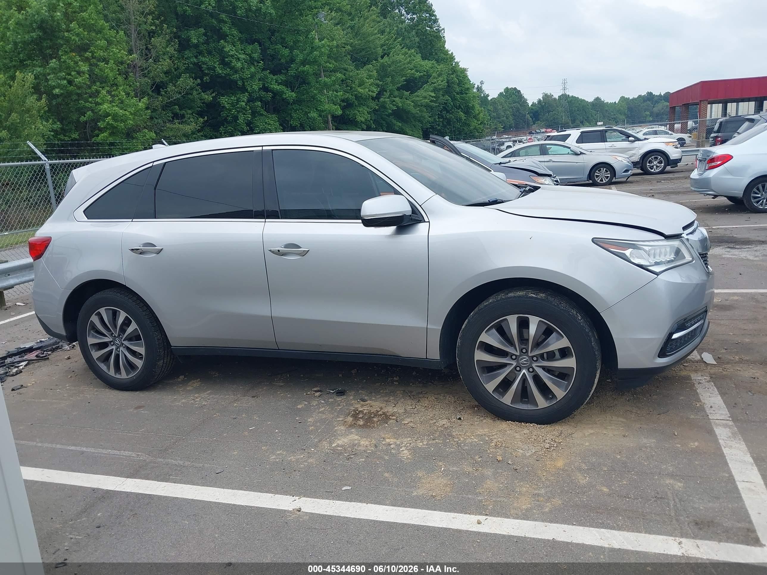 2015 Acura Mdx Technology Package Серебряный vin: 5FRYD3H47FB006922