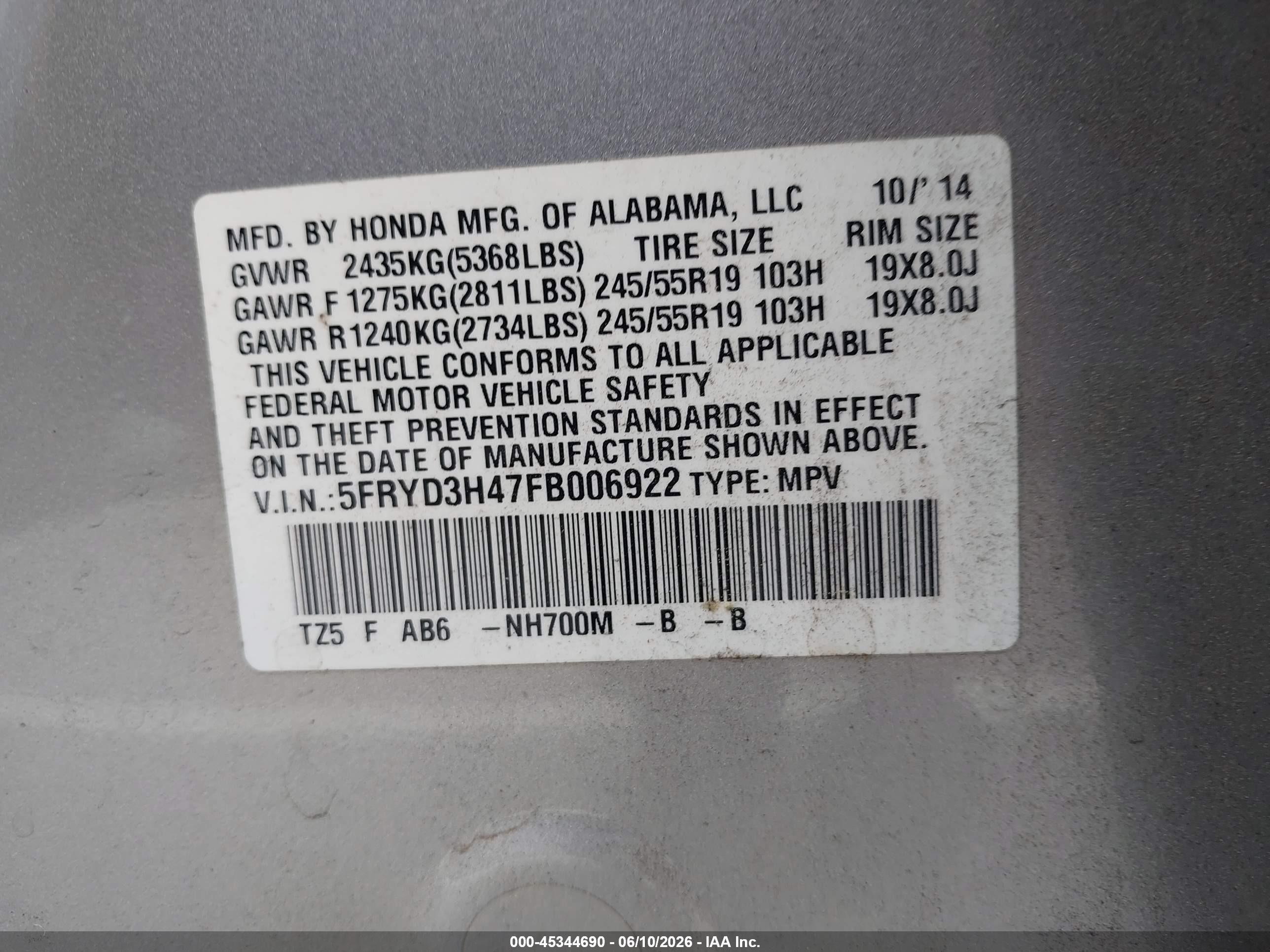 2015 Acura Mdx Technology Package Серебряный vin: 5FRYD3H47FB006922