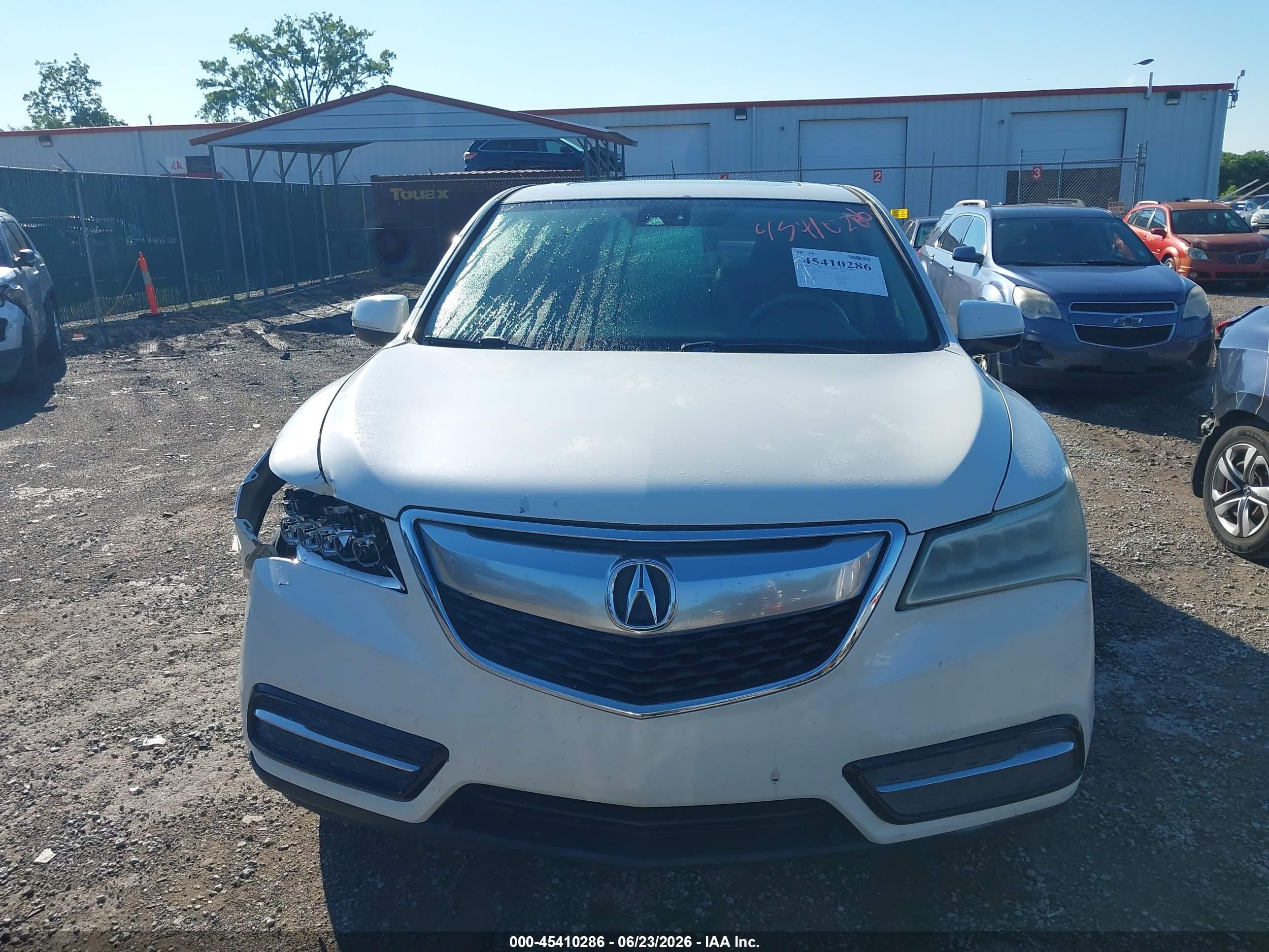 2014 Acura Mdx Technology Package White vin: 5FRYD3H48EB005549
