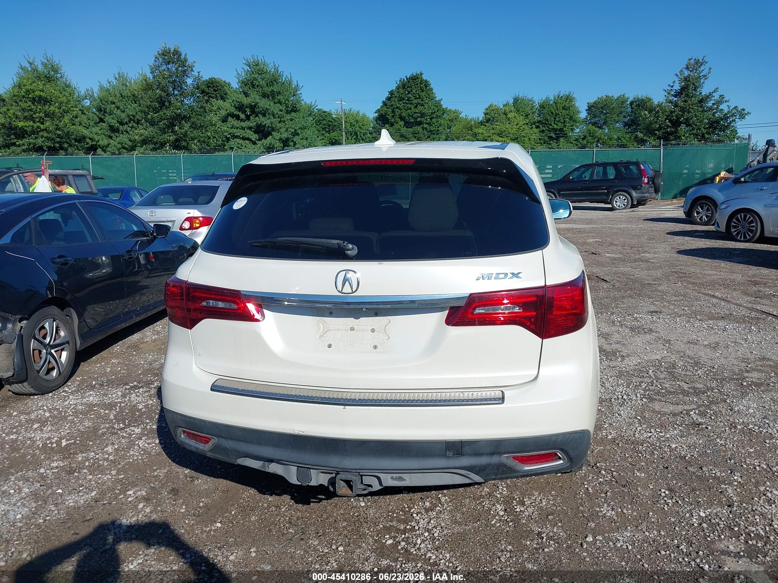 2014 Acura Mdx Technology Package White vin: 5FRYD3H48EB005549