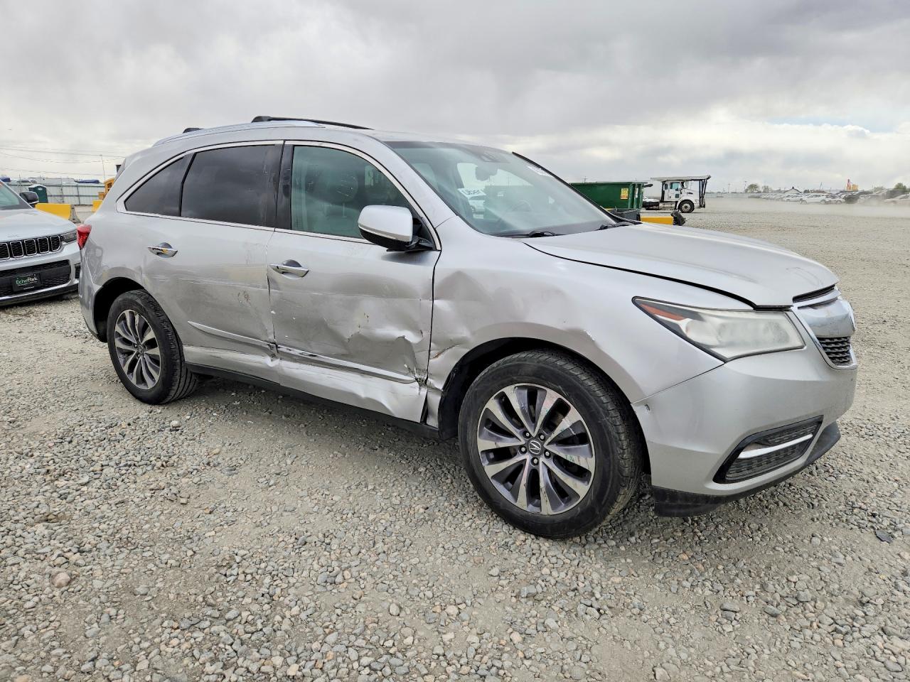 2014 Acura Mdx Technology Silver vin: 5FRYD3H48EB011609