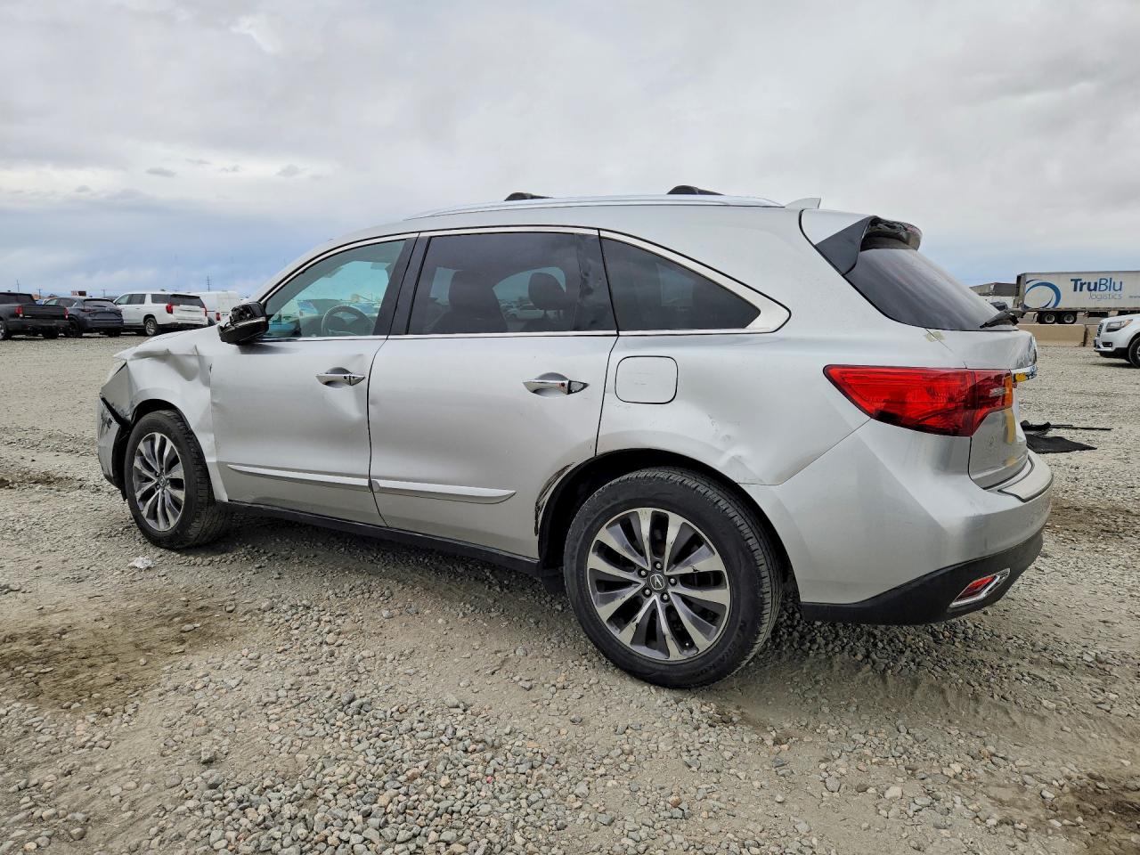 2014 Acura Mdx Technology Silver vin: 5FRYD3H48EB011609