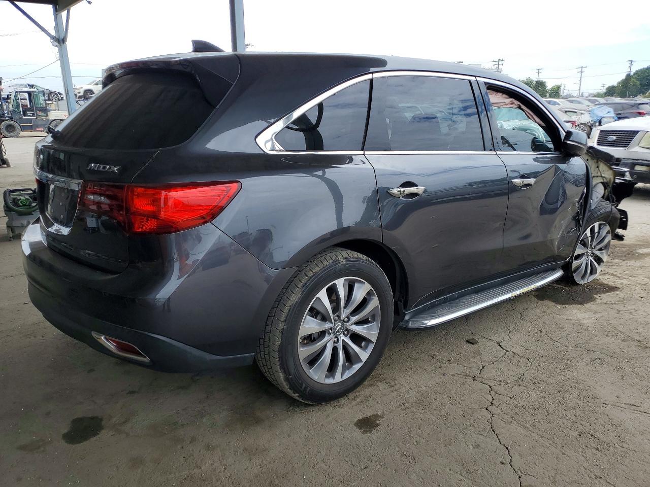 2014 Acura Mdx Technology Gray vin: 5FRYD3H49EB002613