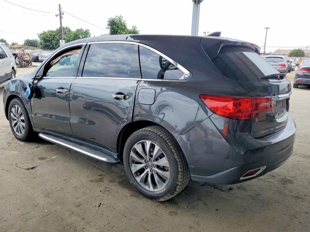 2014 Acura Mdx Technology Gray vin: 5FRYD3H49EB002613