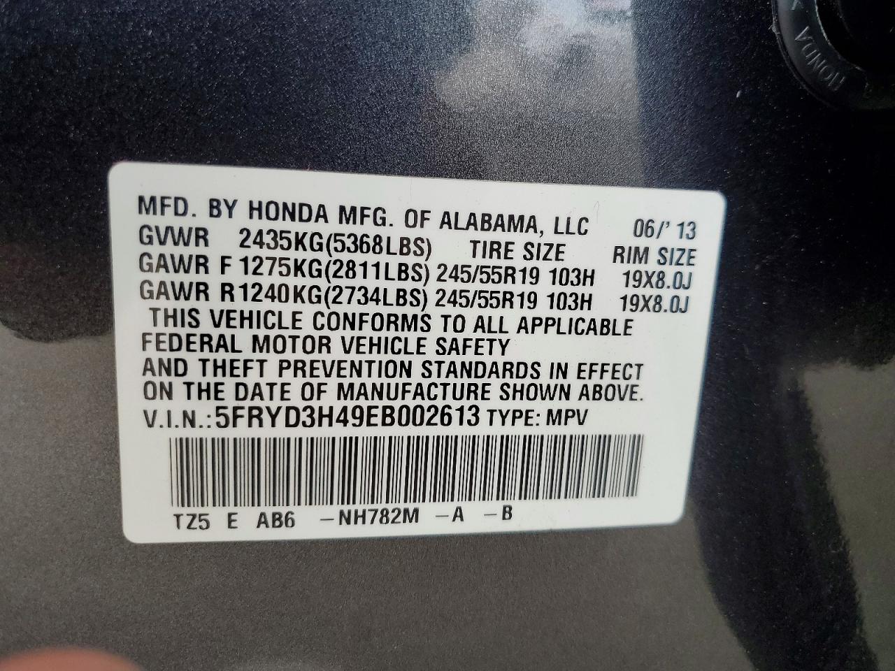 2014 Acura Mdx Technology Gray vin: 5FRYD3H49EB002613