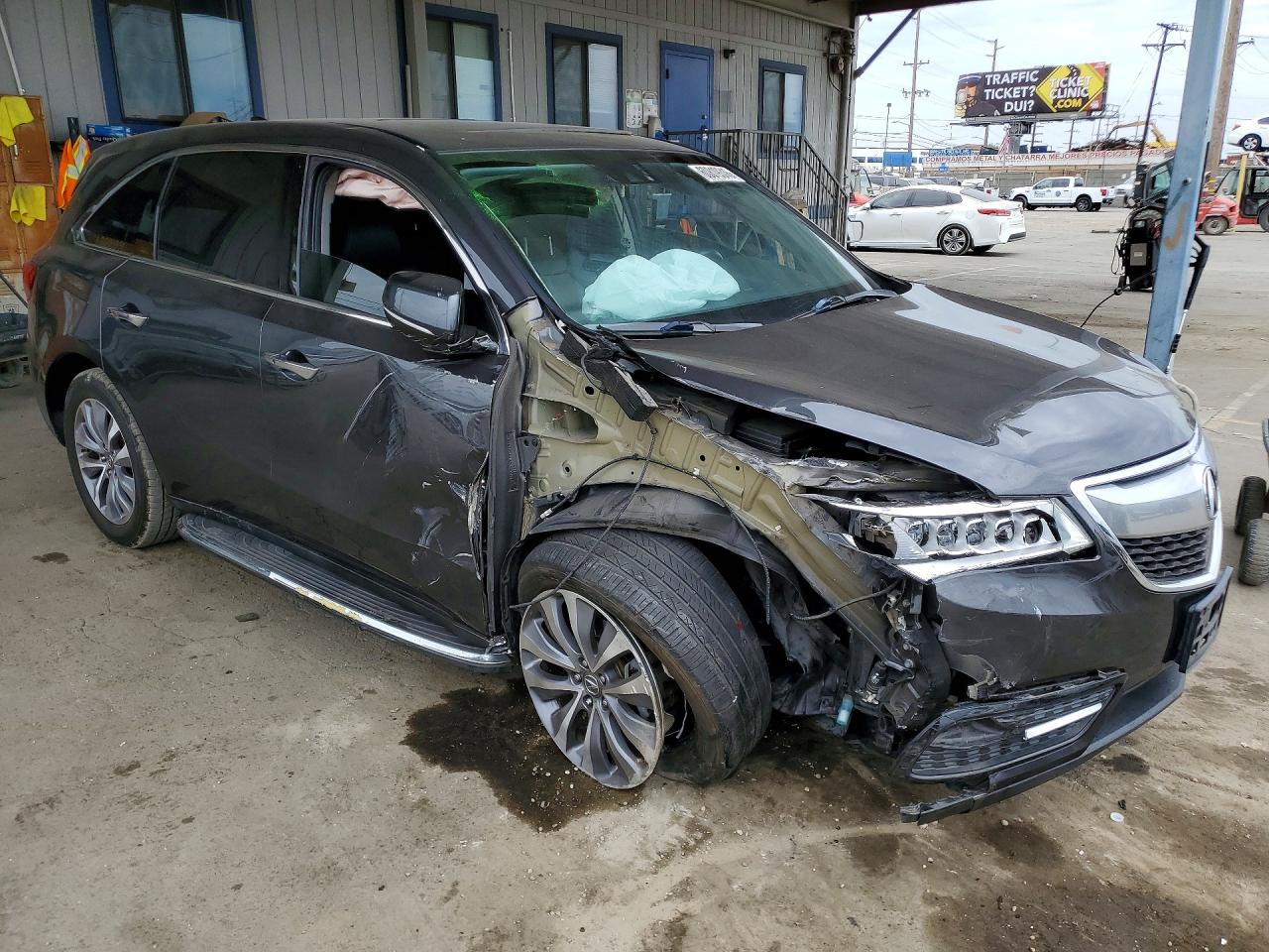 2014 Acura Mdx Technology Gray vin: 5FRYD3H49EB002613