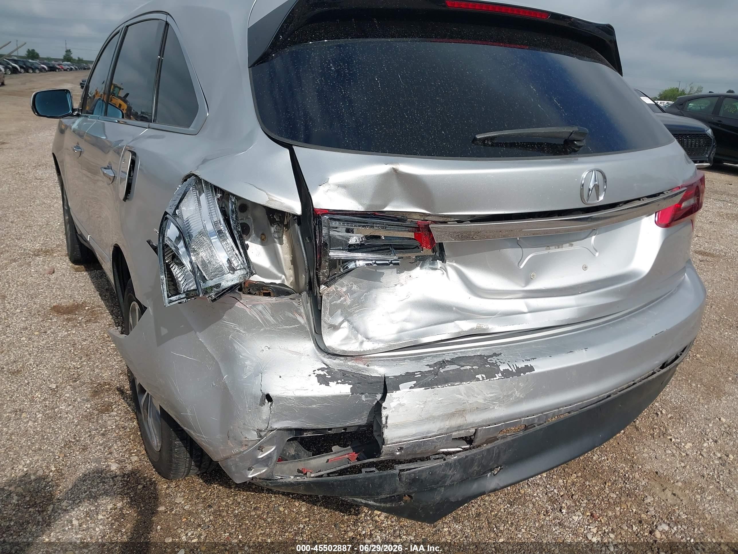 2014 Acura Mdx Technology Package Silver vin: 5FRYD3H49EB010159
