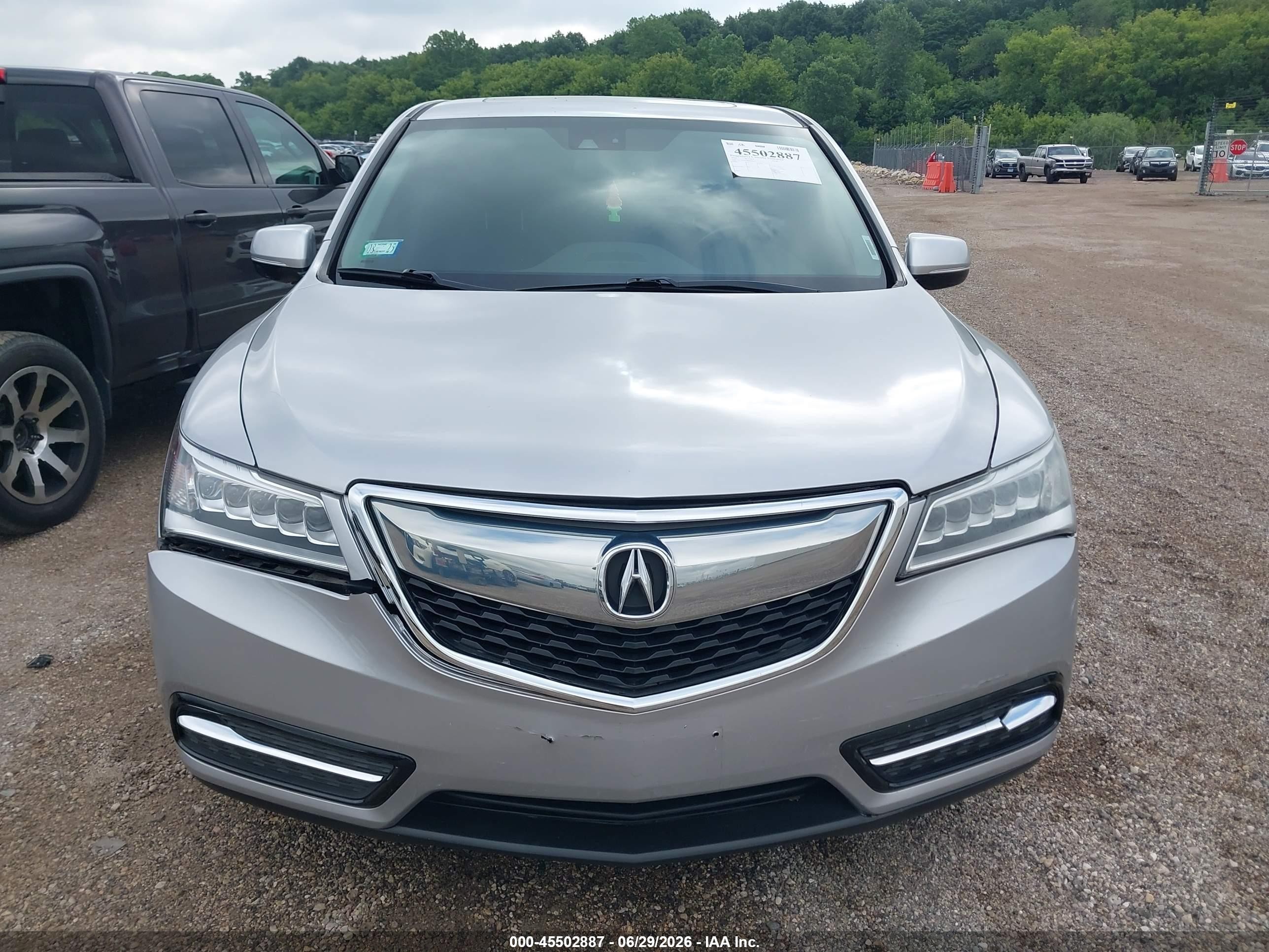 2014 Acura Mdx Technology Package Silver vin: 5FRYD3H49EB010159