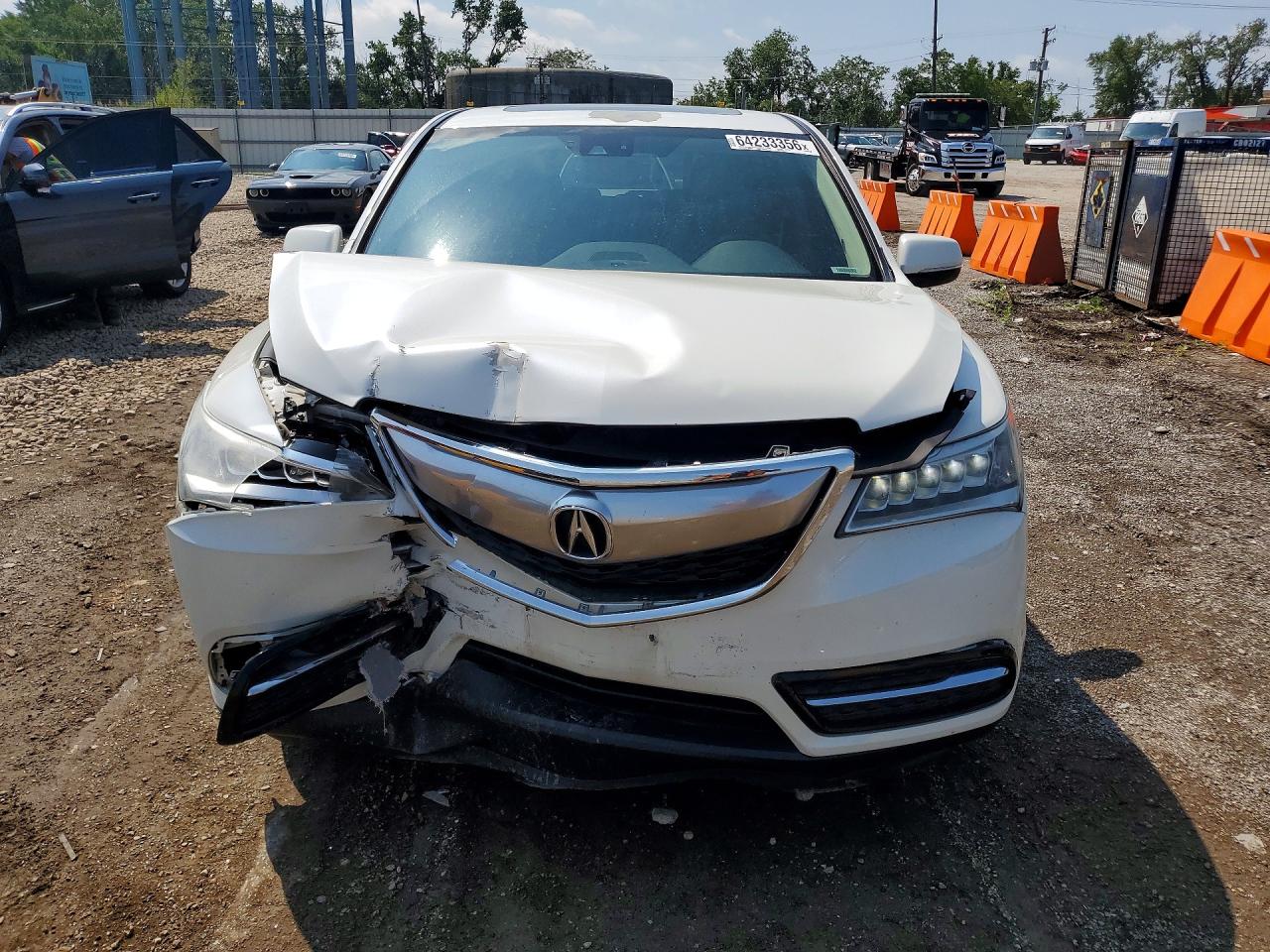 2014 Acura Mdx Technology White vin: 5FRYD3H49EB011358
