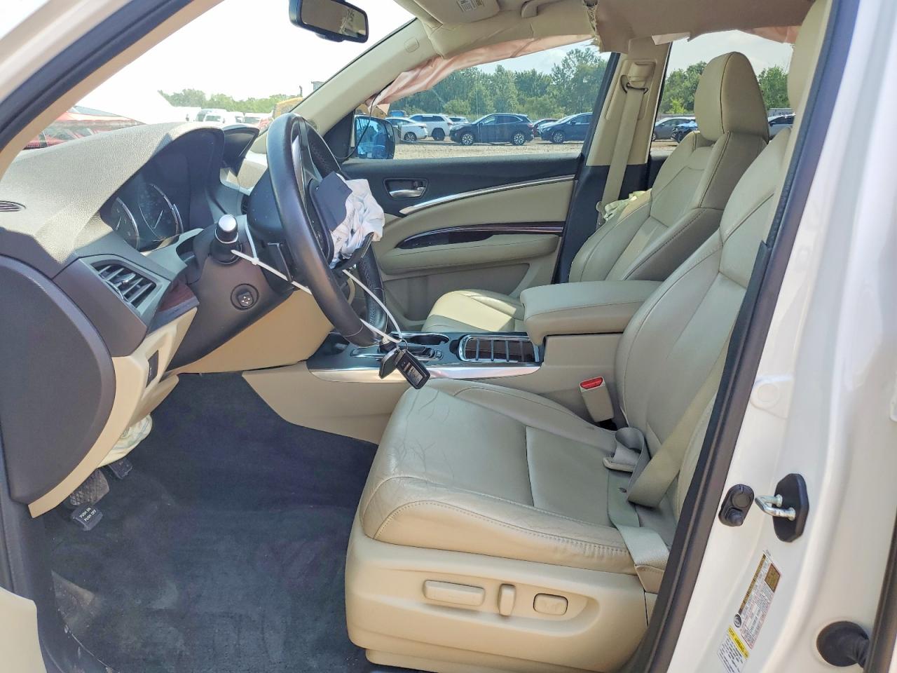2014 Acura Mdx Technology White vin: 5FRYD3H49EB011358