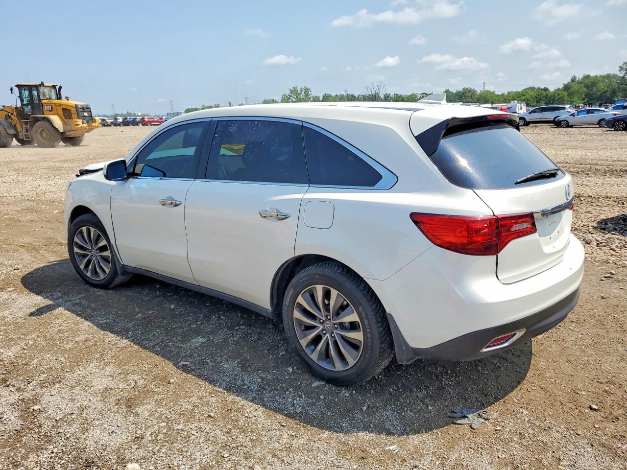 2014 Acura Mdx Technology White vin: 5FRYD3H49EB011358