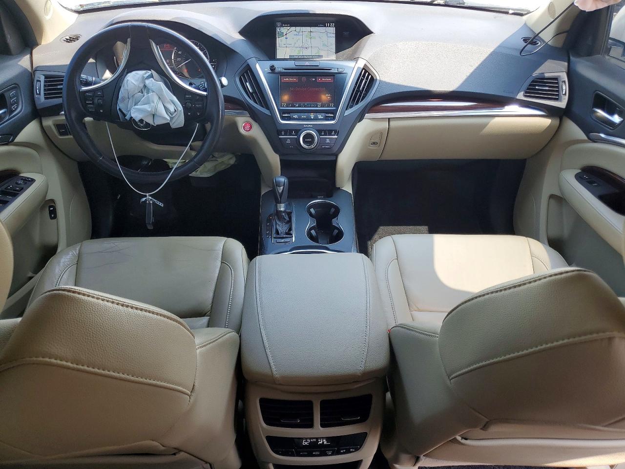 2014 Acura Mdx Technology White vin: 5FRYD3H49EB011358