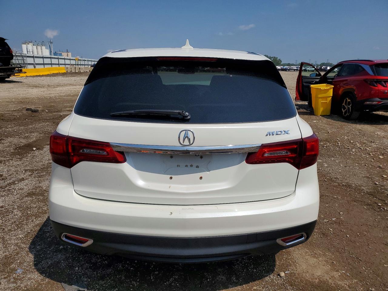2014 Acura Mdx Technology White vin: 5FRYD3H49EB011358