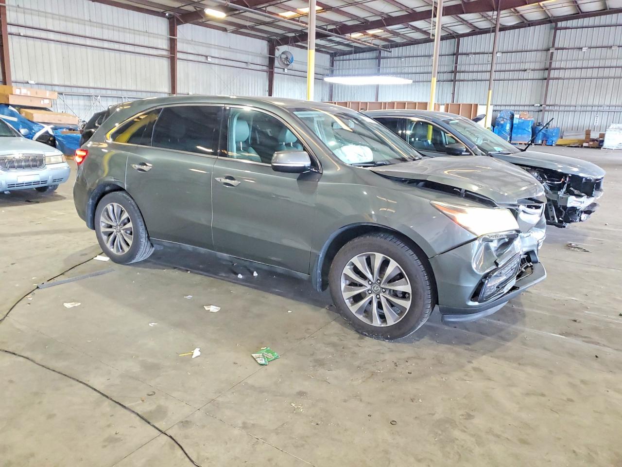 2014 Acura Mdx Technology Gray vin: 5FRYD3H49EB017161