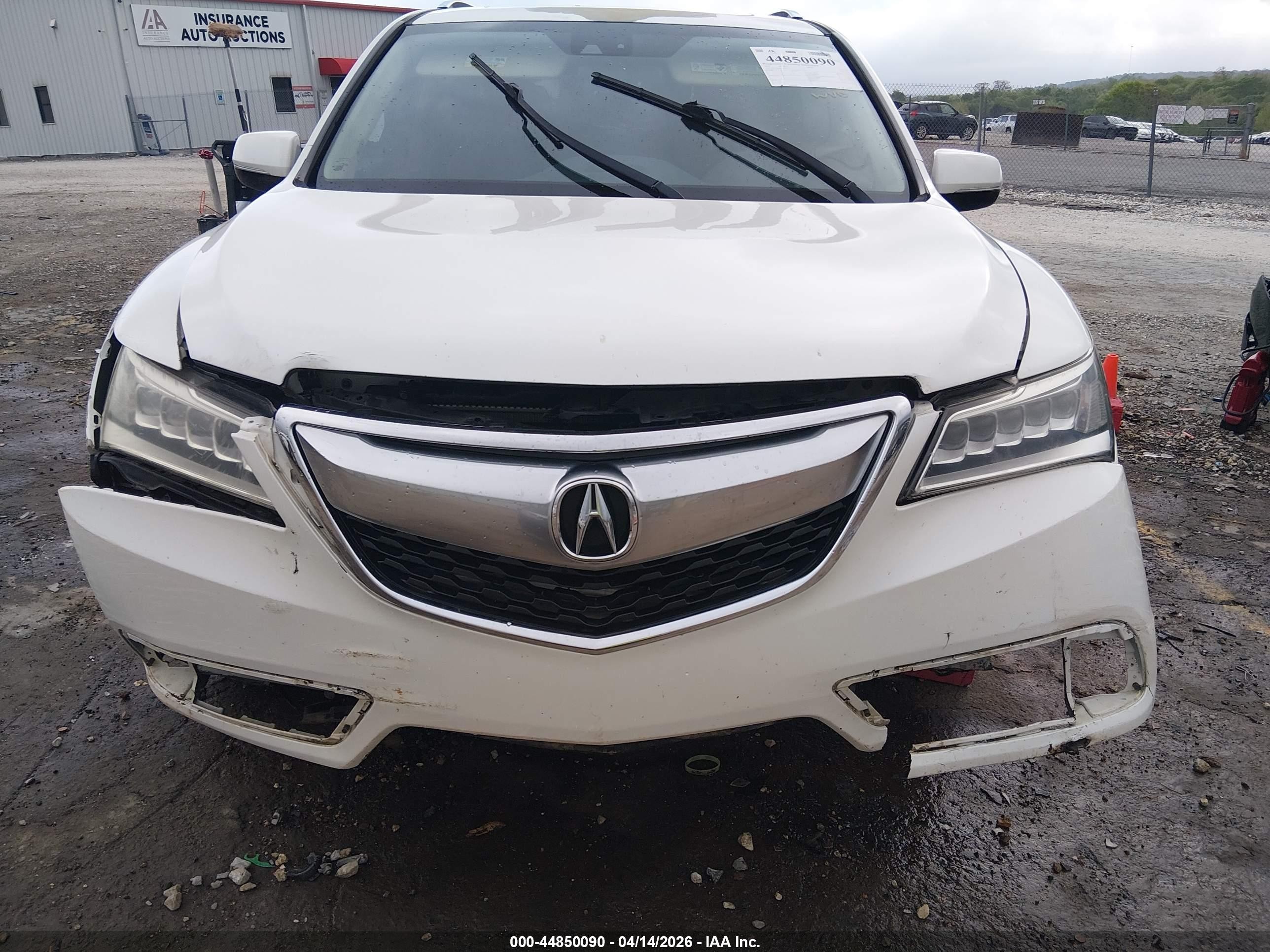 2015 Acura Mdx Technology Package White vin: 5FRYD3H49FB003732