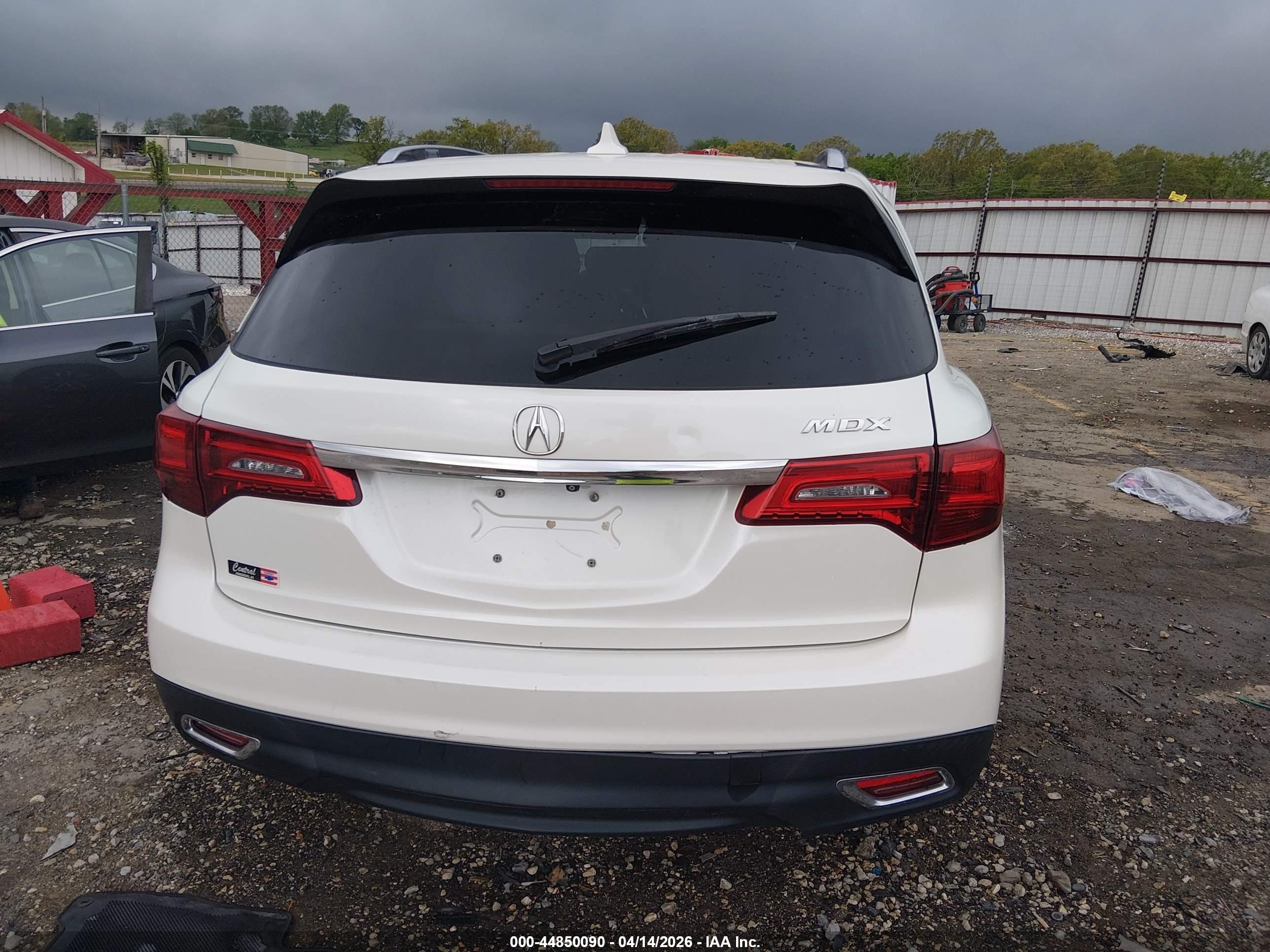 2015 Acura Mdx Technology Package White vin: 5FRYD3H49FB003732