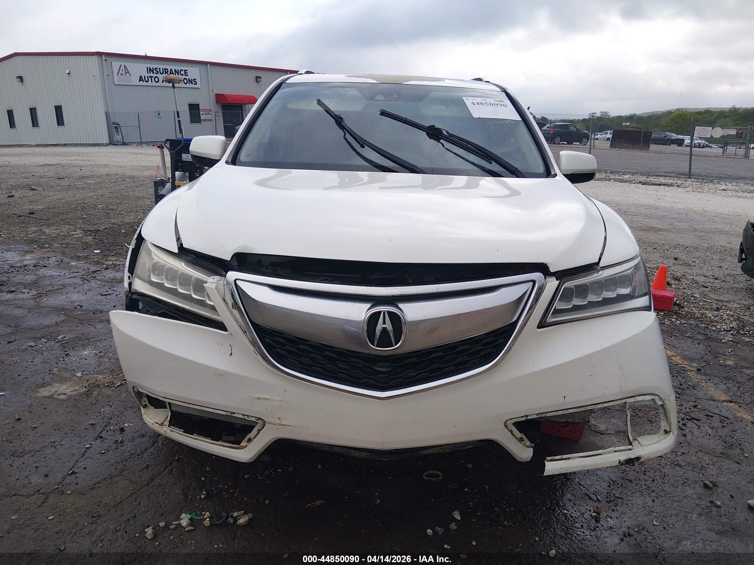 2015 Acura Mdx Technology Package White vin: 5FRYD3H49FB003732