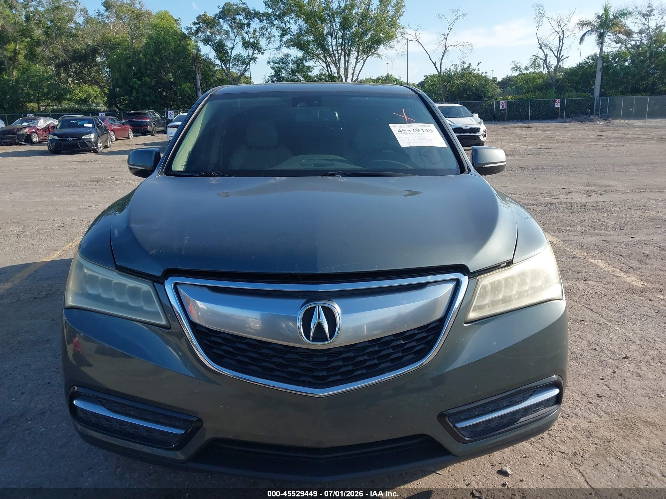 2015 Acura Mdx Technology Package Gray vin: 5FRYD3H49FB005111