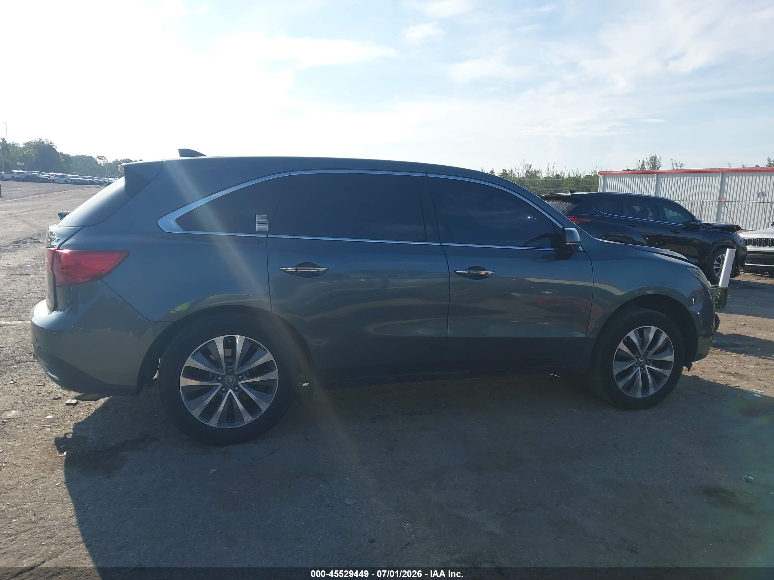 2015 Acura Mdx Technology Package Gray vin: 5FRYD3H49FB005111