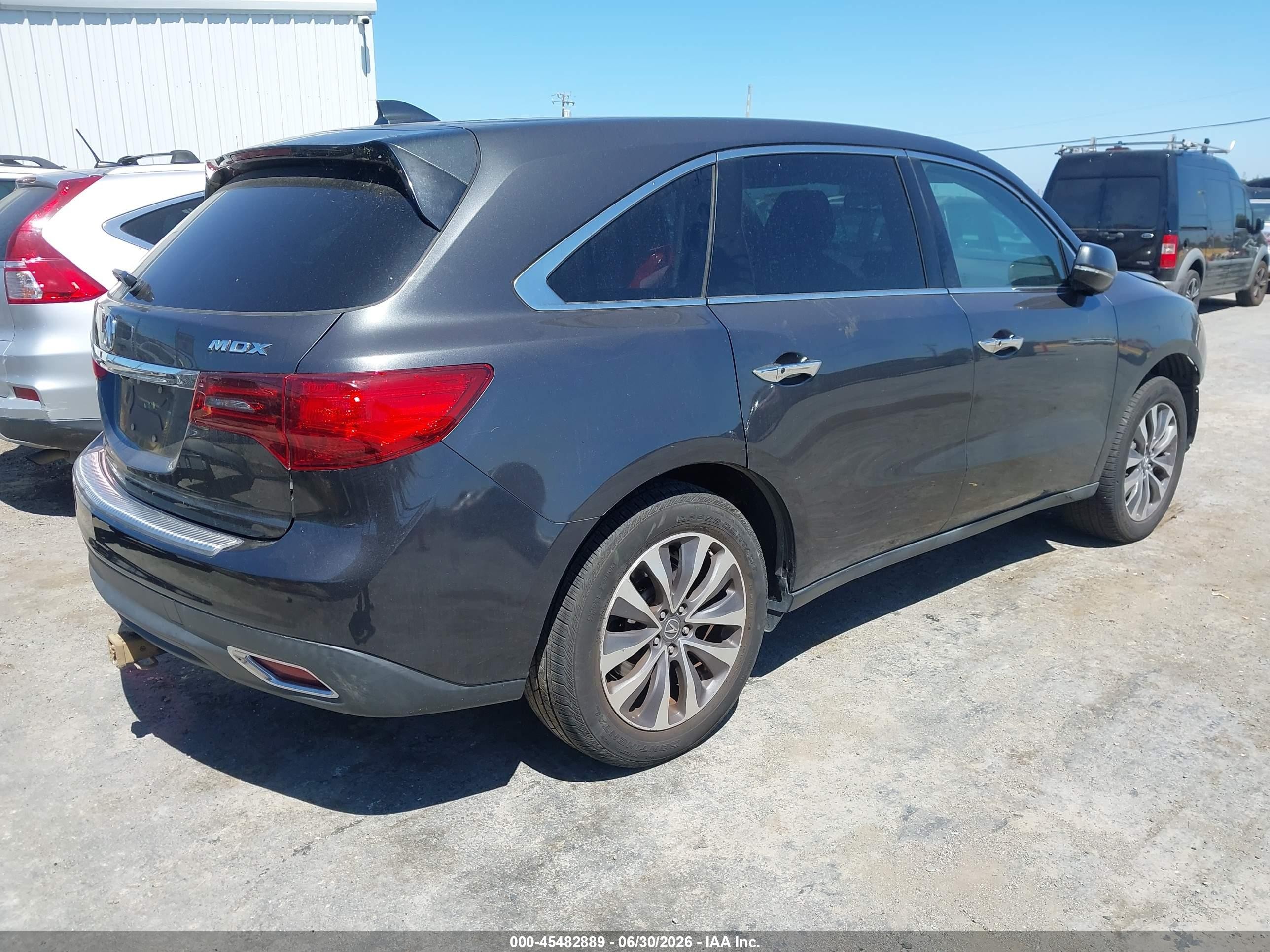 2015 Acura Mdx Technology Package Gray vin: 5FRYD3H49FB005187