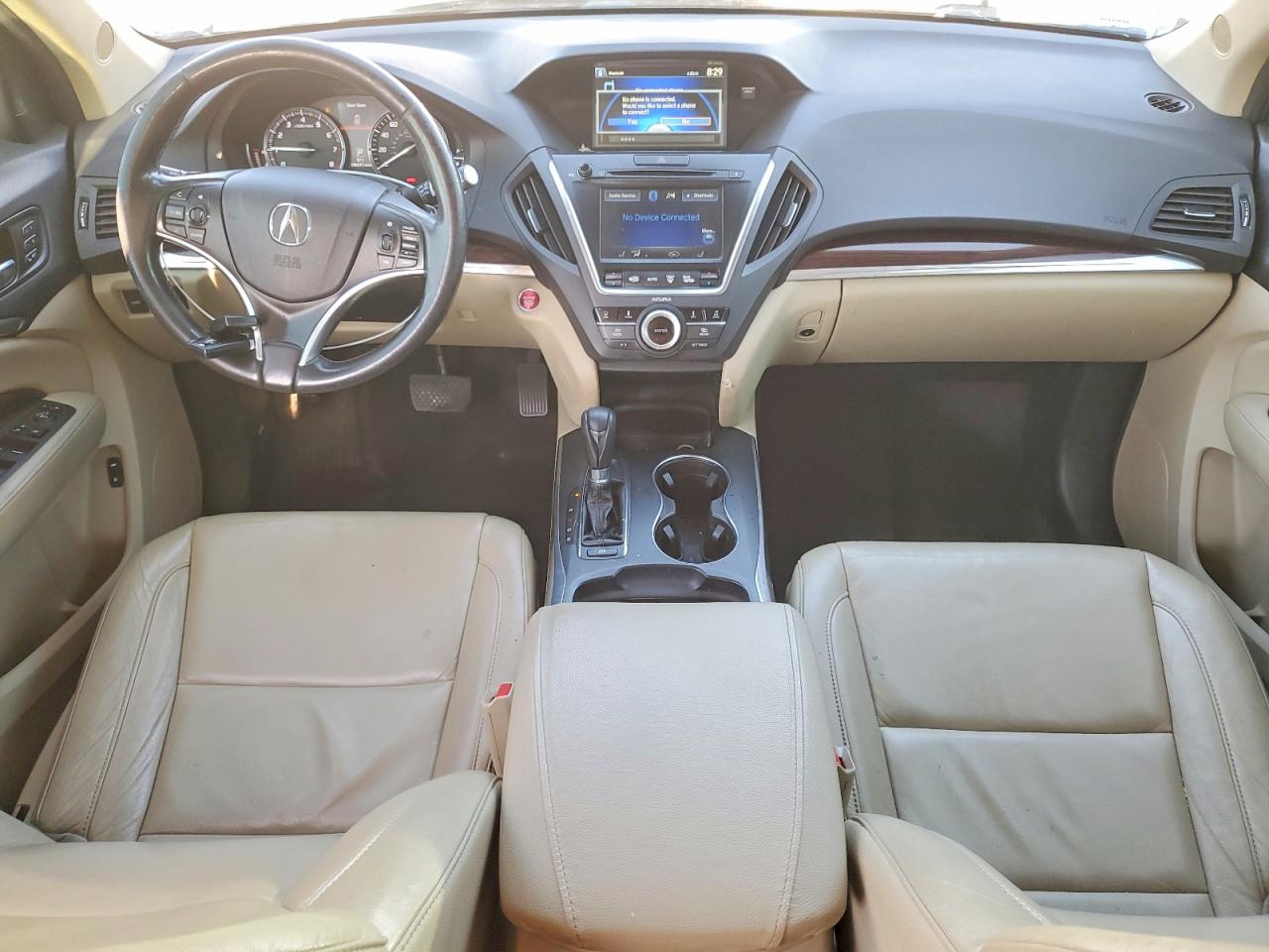 2015 Acura Mdx Technology White vin: 5FRYD3H49FB006436