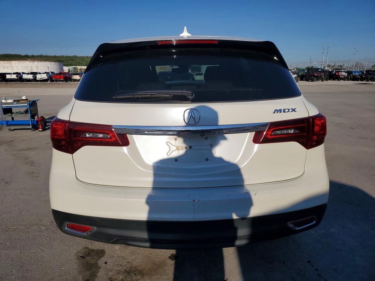 2015 Acura Mdx Technology White vin: 5FRYD3H49FB006436