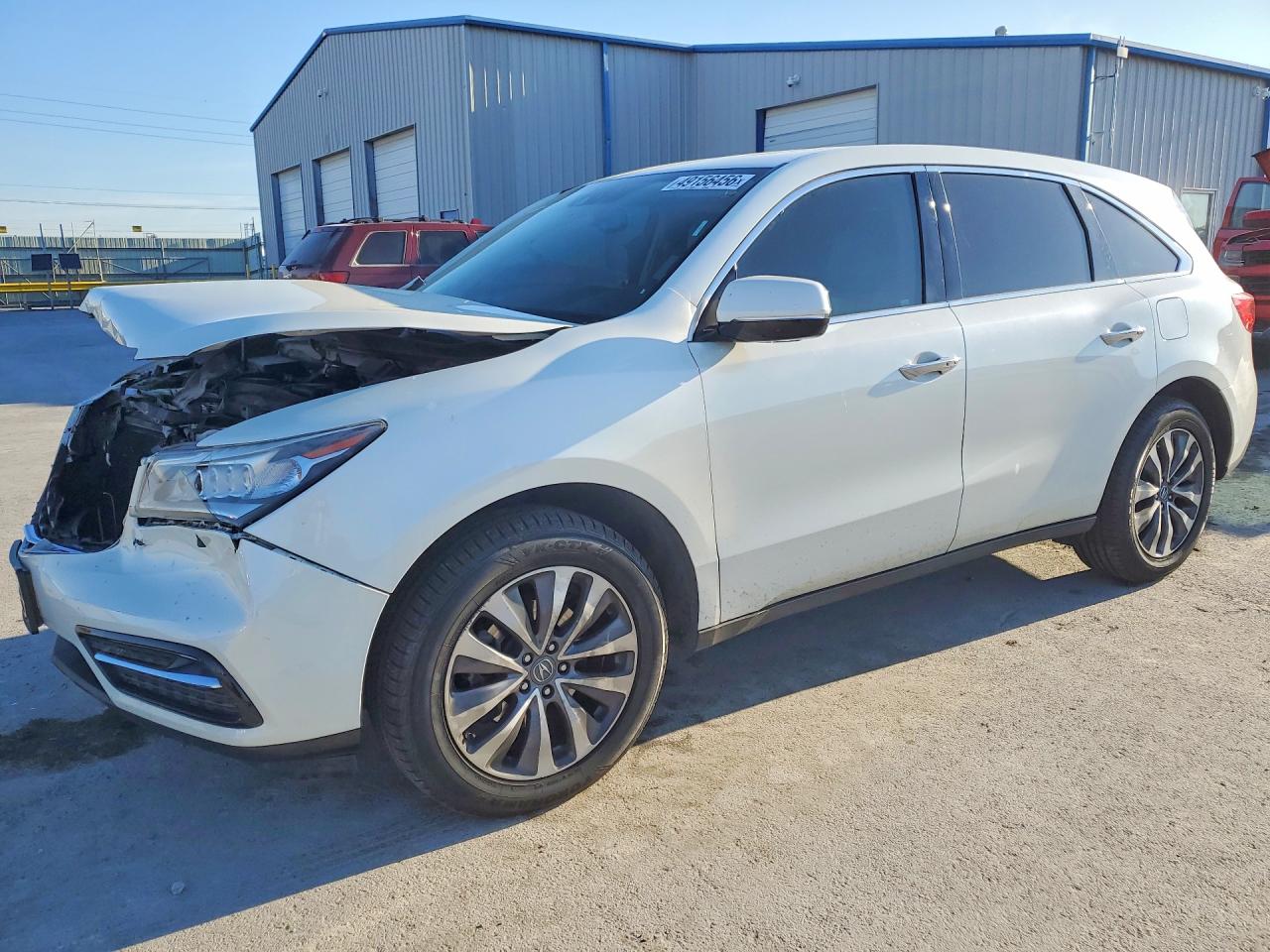2015 Acura Mdx Technology White vin: 5FRYD3H49FB006436