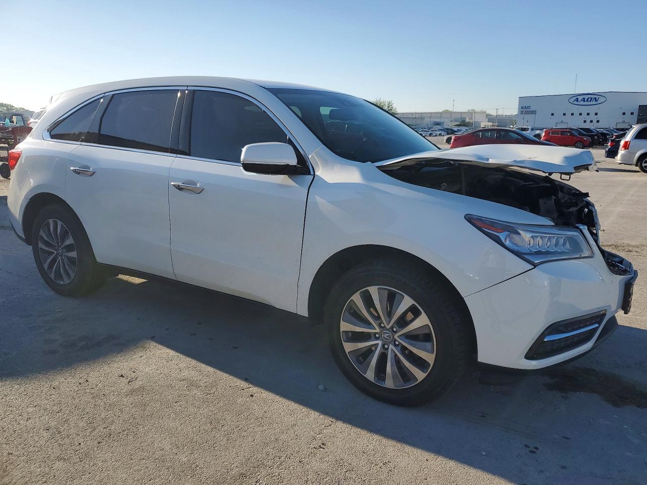 2015 Acura Mdx Technology White vin: 5FRYD3H49FB006436