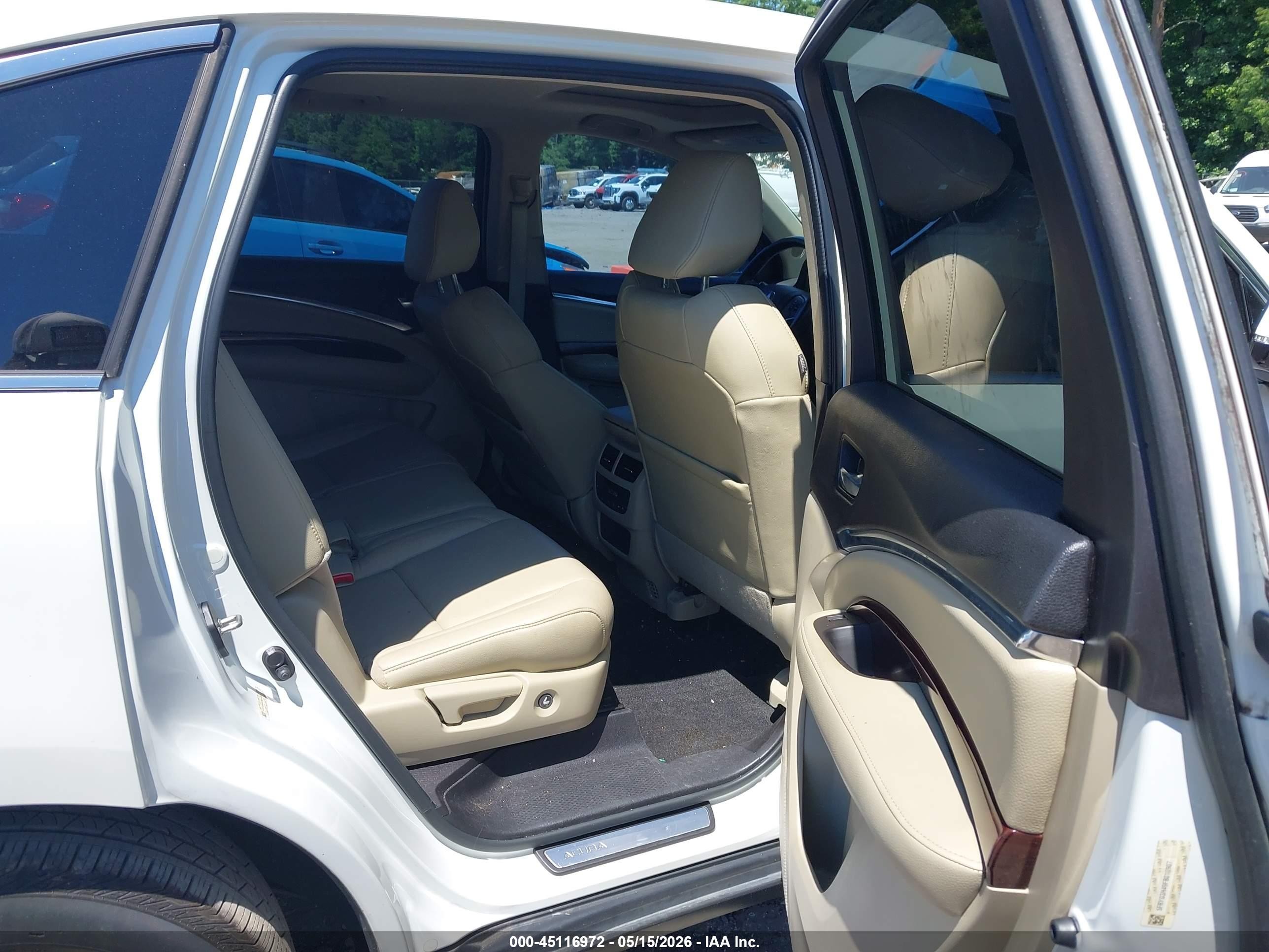 2015 Acura Mdx Technology Package White vin: 5FRYD3H49FB010907