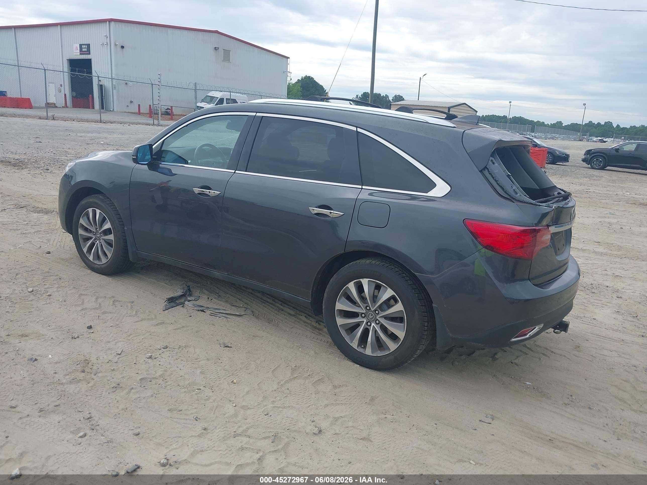 2014 Acura Mdx Technology Package Gray vin: 5FRYD3H4XEB009330