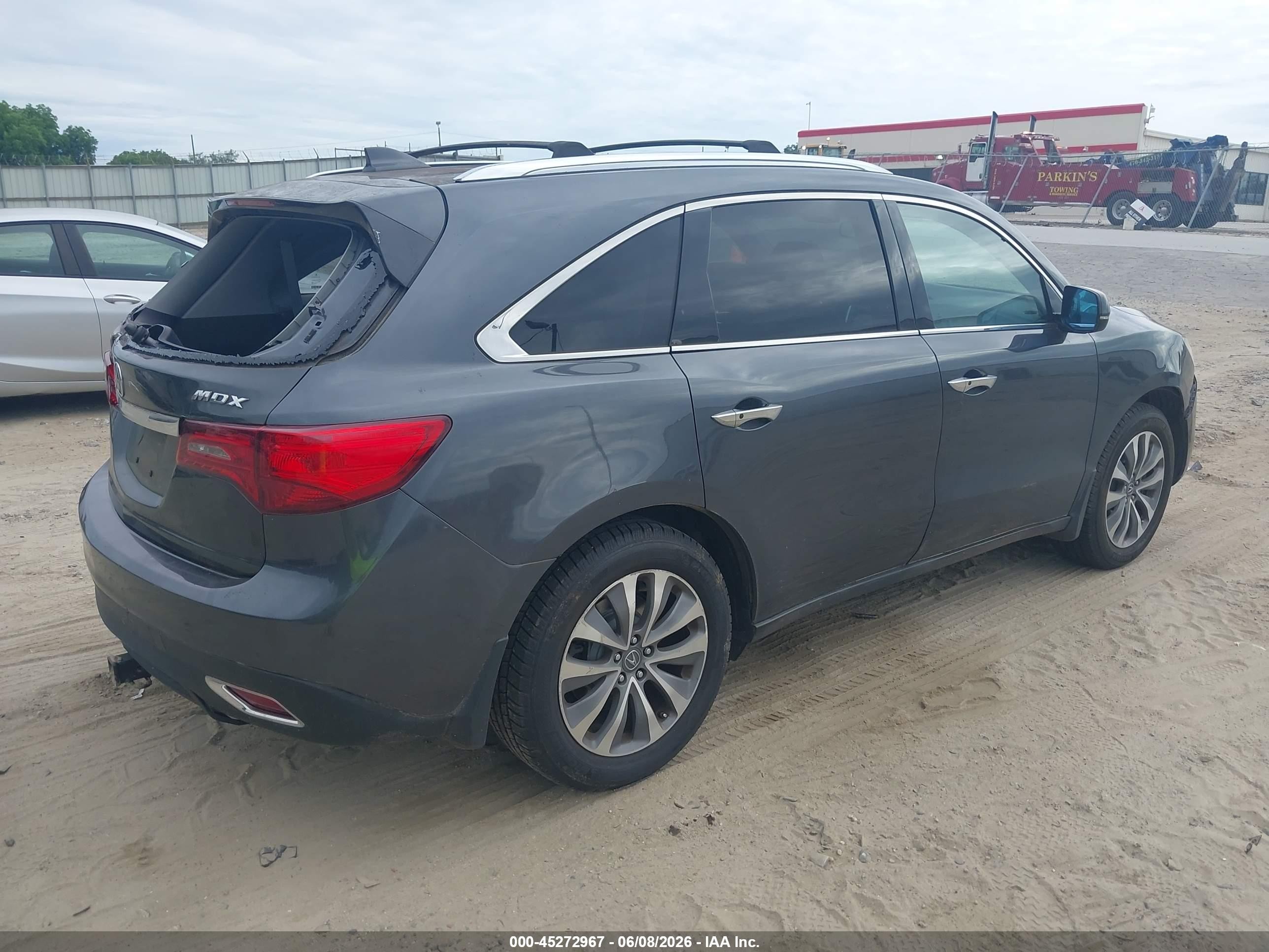 2014 Acura Mdx Technology Package Gray vin: 5FRYD3H4XEB009330