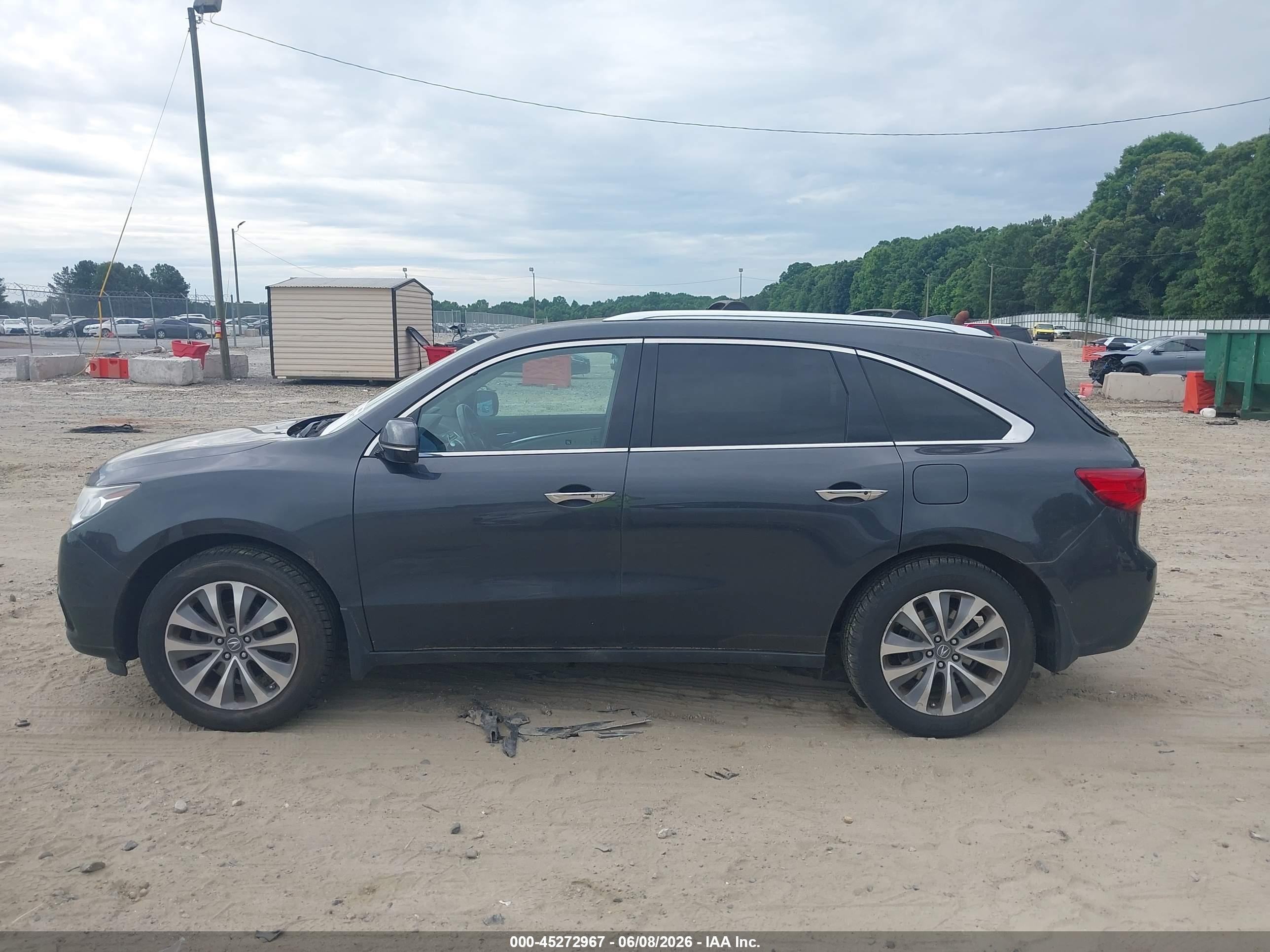 2014 Acura Mdx Technology Package Gray vin: 5FRYD3H4XEB009330