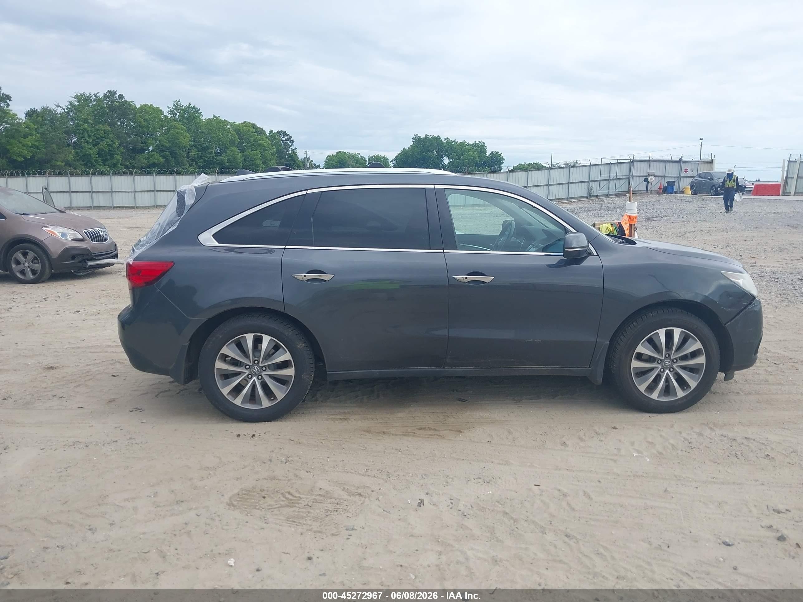 2014 Acura Mdx Technology Package Gray vin: 5FRYD3H4XEB009330