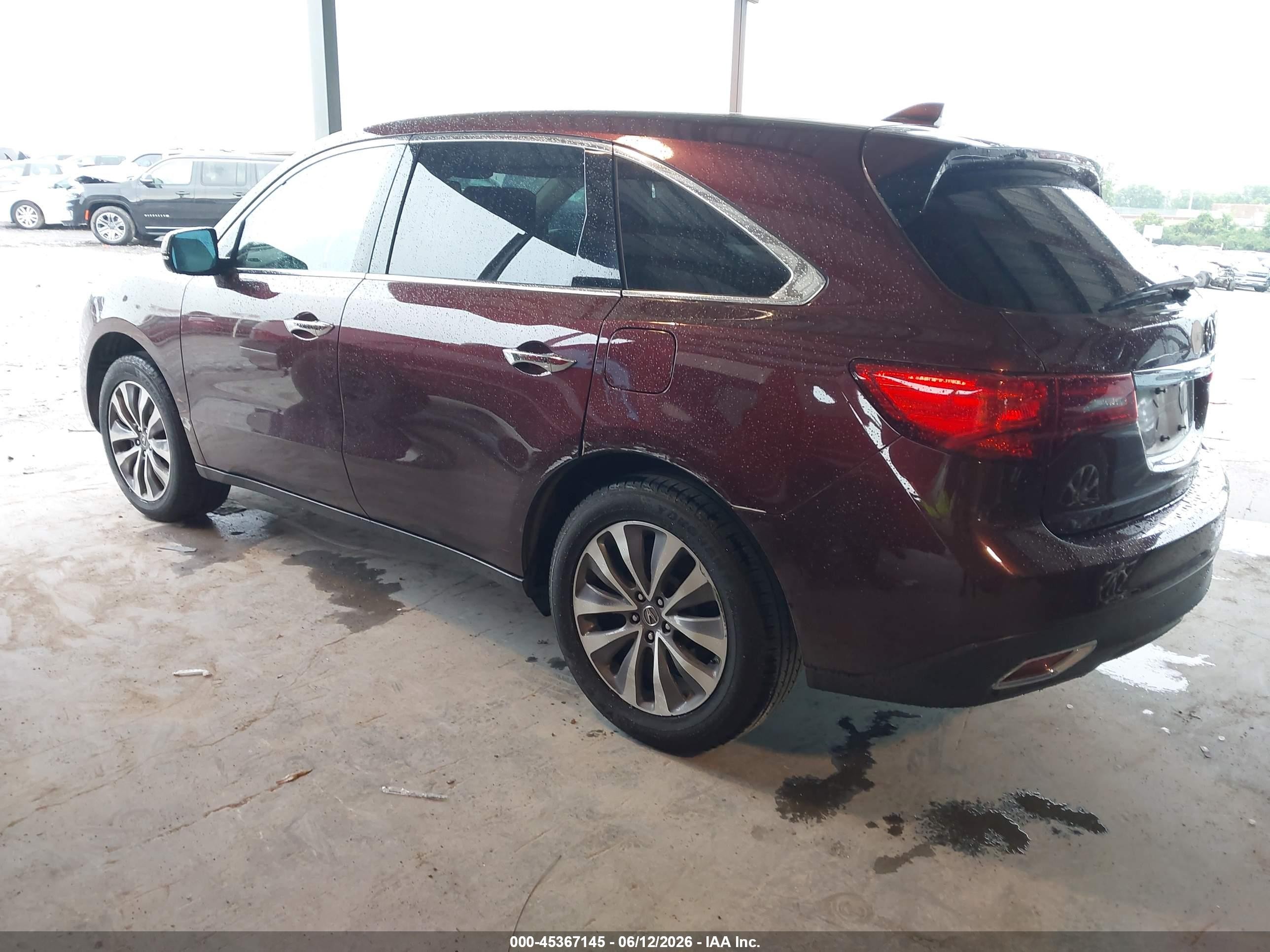 2014 Acura Mdx Technology Package Beige vin: 5FRYD3H4XEB011532