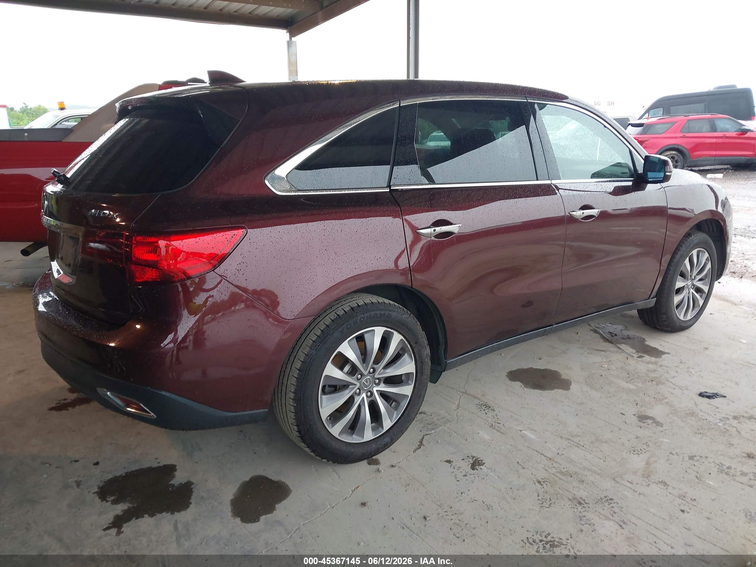 2014 Acura Mdx Technology Package Beige vin: 5FRYD3H4XEB011532