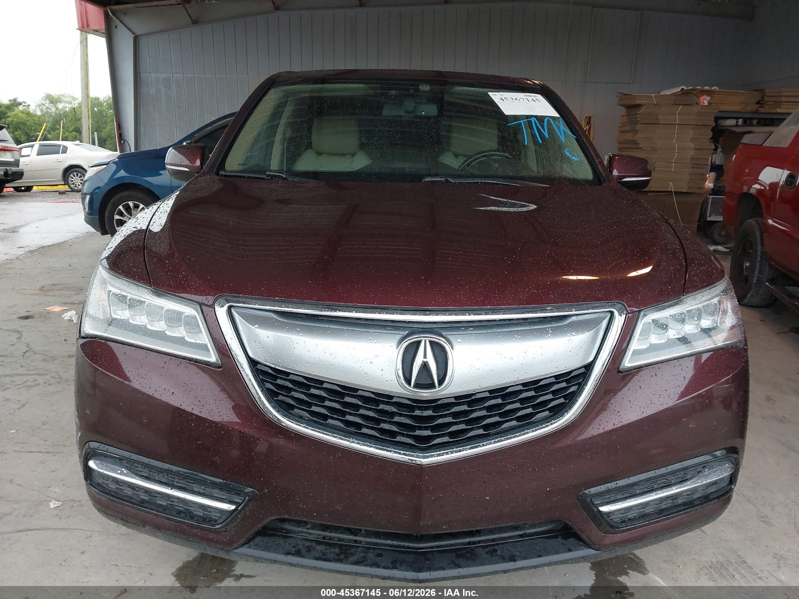 2014 Acura Mdx Technology Package Beige vin: 5FRYD3H4XEB011532