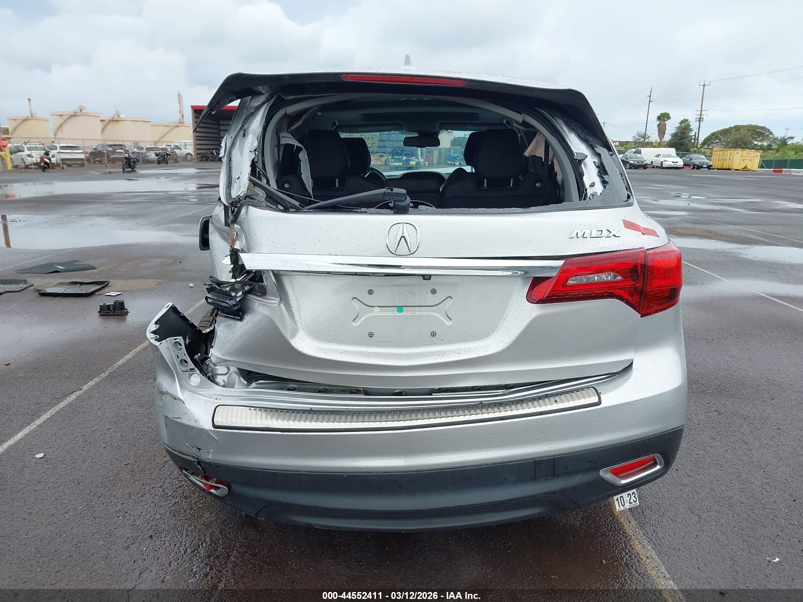 2015 Acura Mdx Technology Package Silver vin: 5FRYD3H4XFB003965