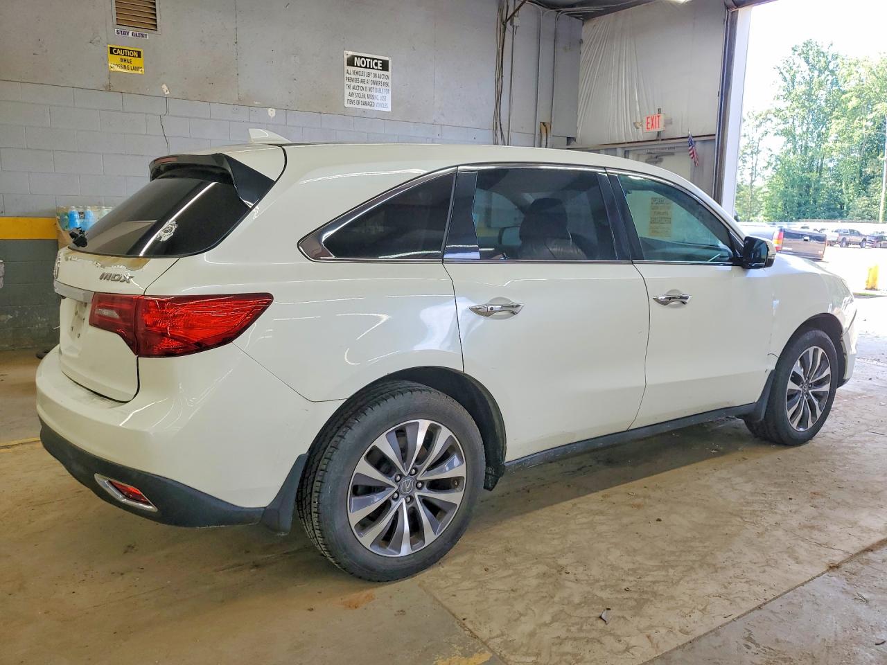 2015 Acura Mdx Technology White vin: 5FRYD3H4XFB004601
