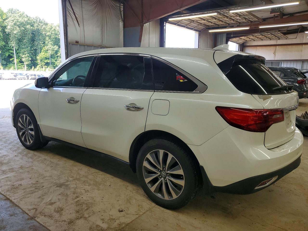 2015 Acura Mdx Technology White vin: 5FRYD3H4XFB004601