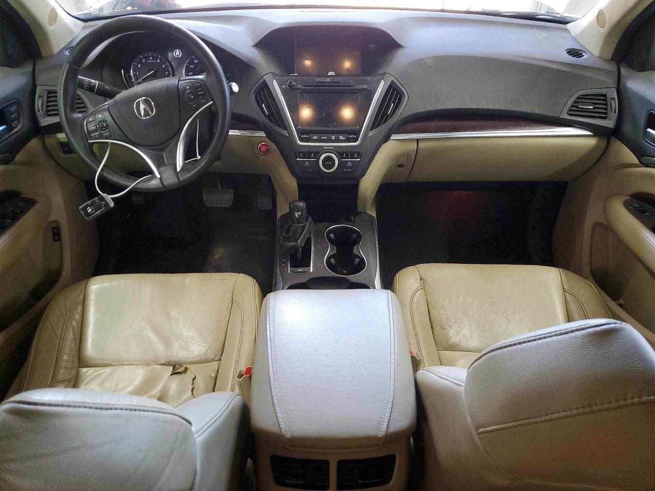 2015 Acura Mdx Technology White vin: 5FRYD3H4XFB004601