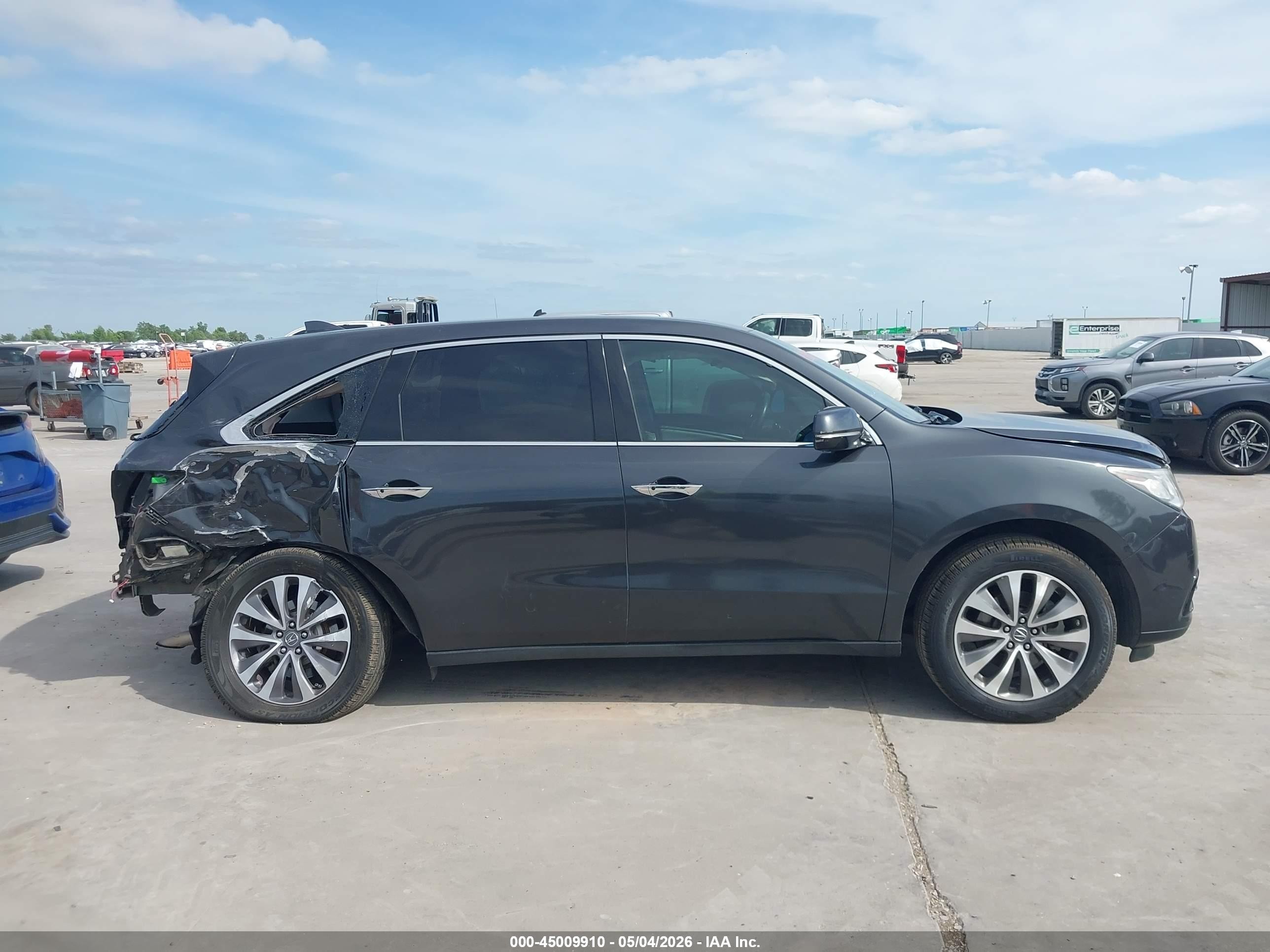 2015 Acura Mdx Technology Package Gray vin: 5FRYD3H4XFB005702