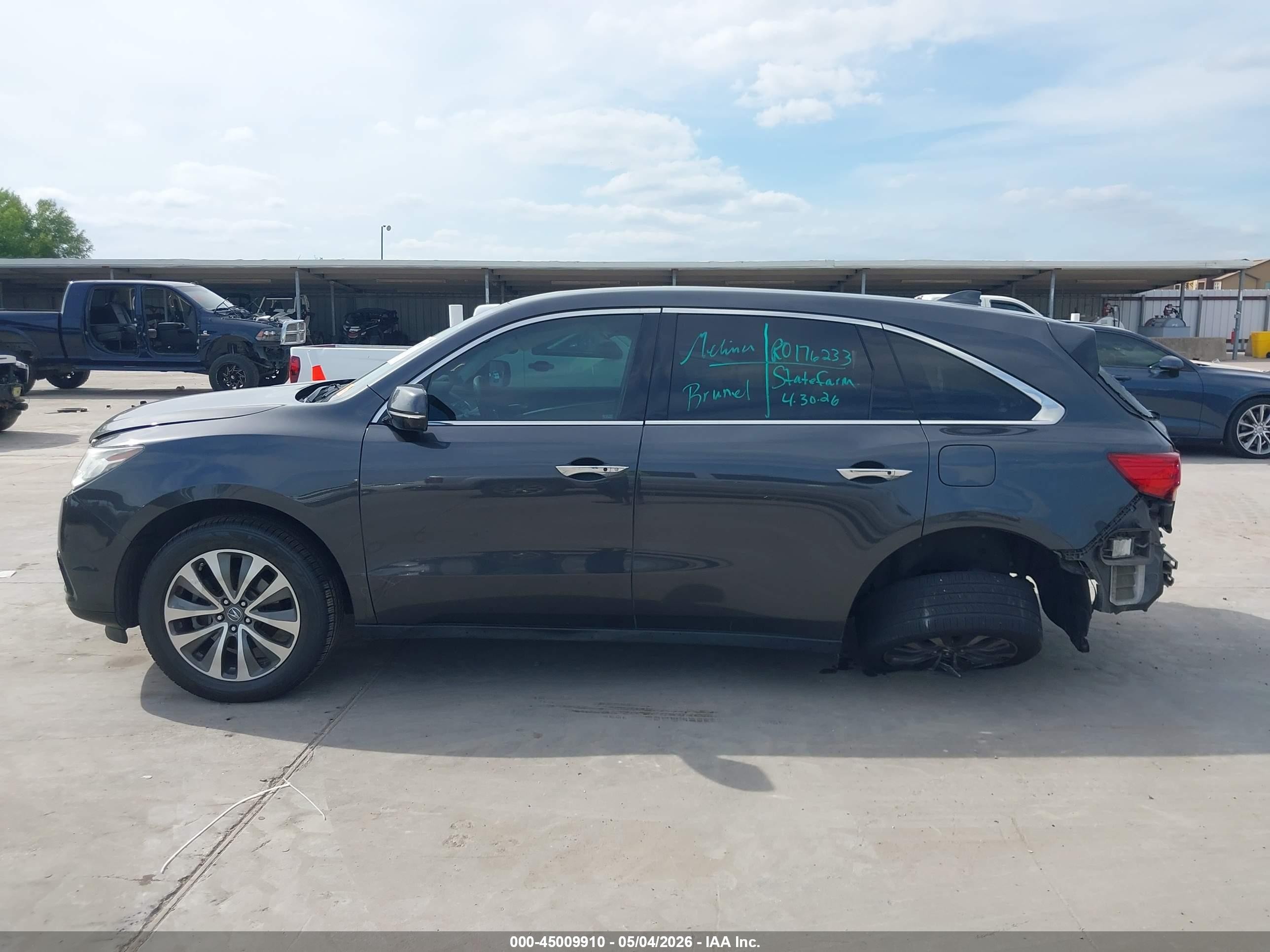 2015 Acura Mdx Technology Package Gray vin: 5FRYD3H4XFB005702