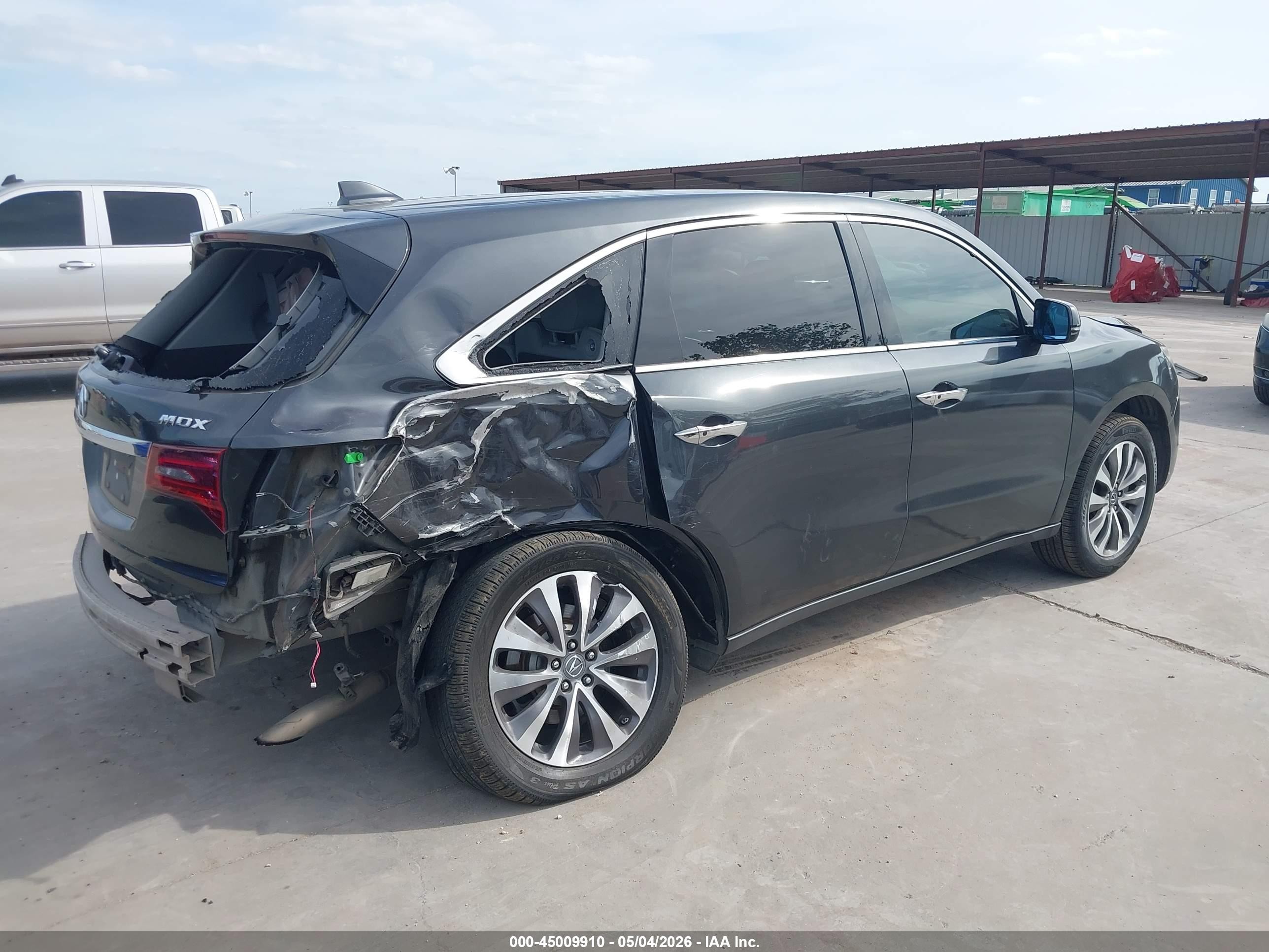 2015 Acura Mdx Technology Package Gray vin: 5FRYD3H4XFB005702